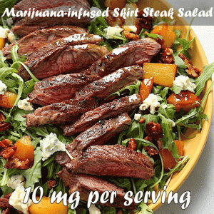 Marijuana-infused Skirt Steak Salad recipe